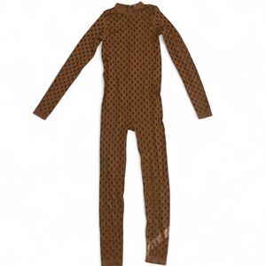 Brown cut out Bodysuit